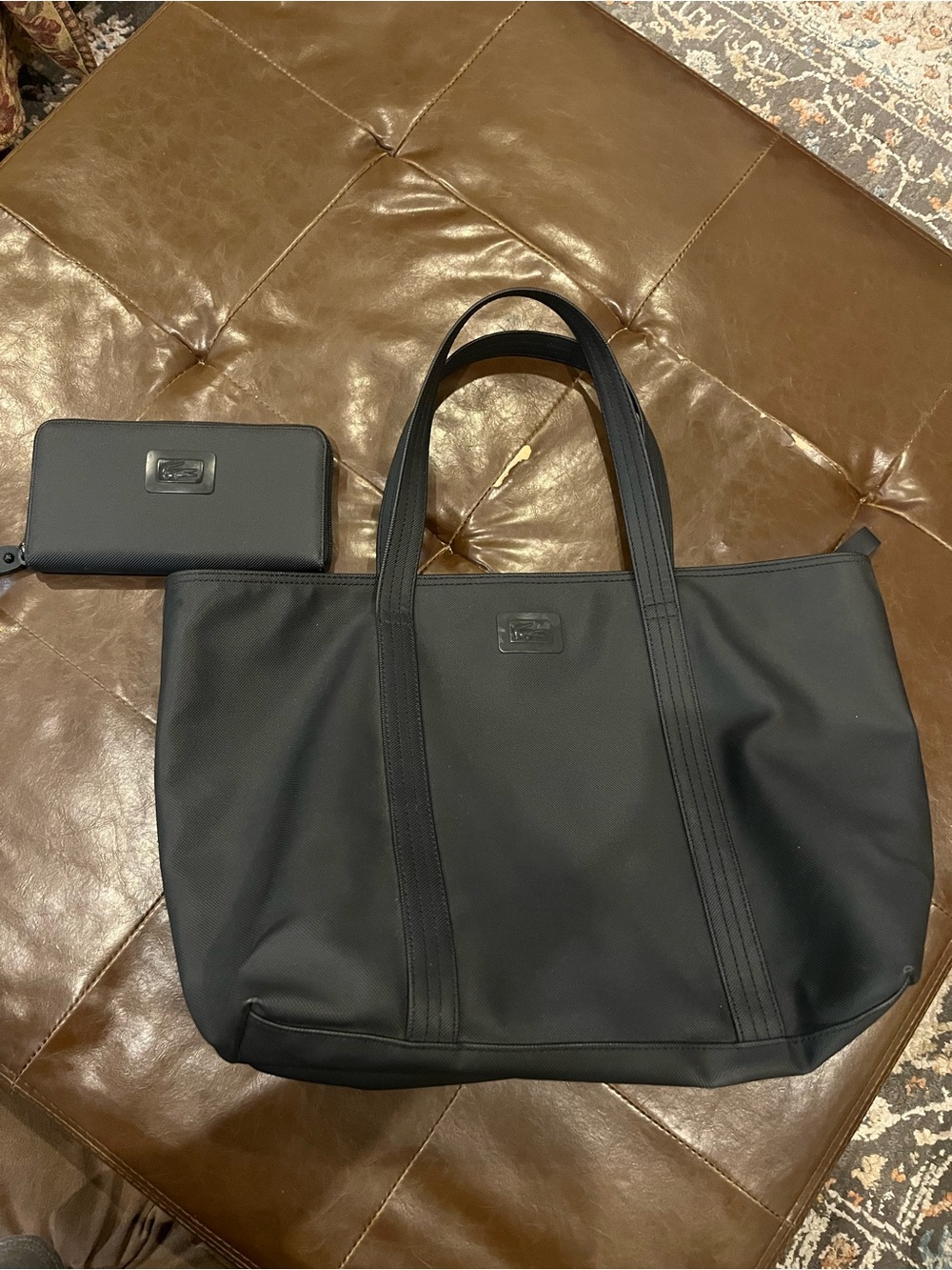 Lacoste Tote Bag with Matching Wallet